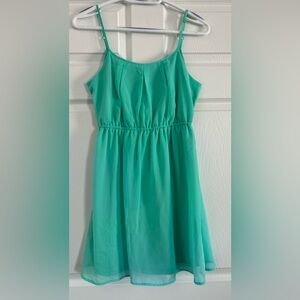 Sleeveless teal Dress